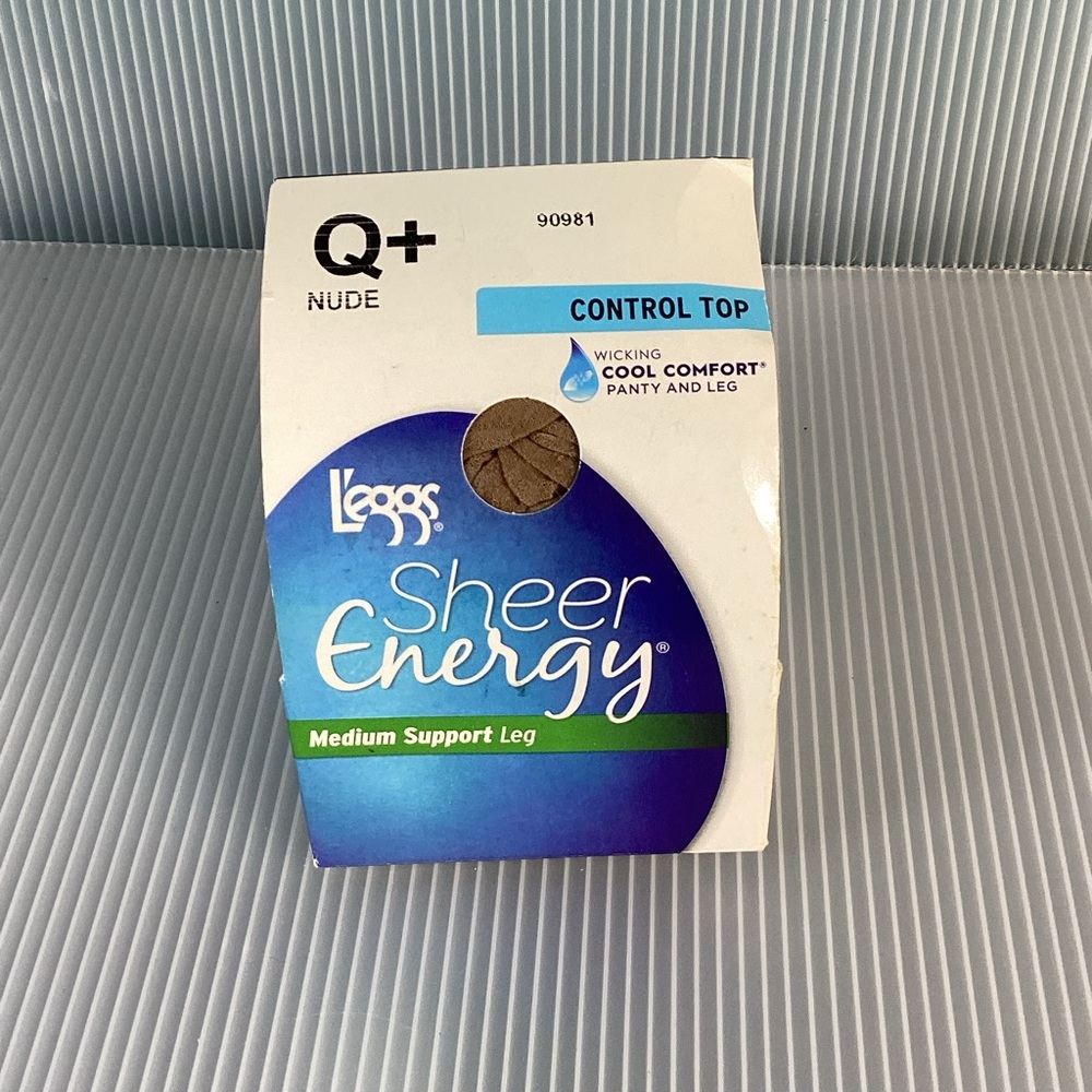 L’eggs Sheer Energy Medium Support Control Top Nude Size Q+ Pantyhose